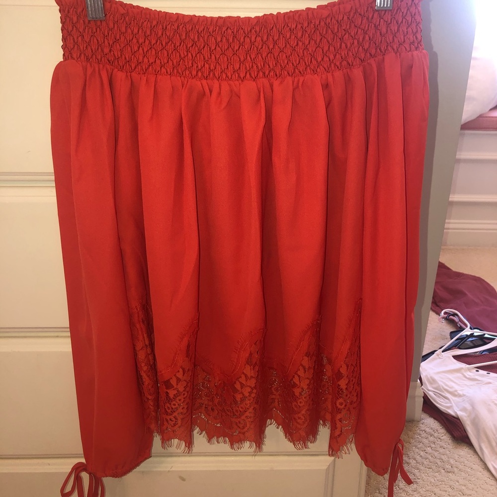 Abercrombie off the shoulder blouse size medium